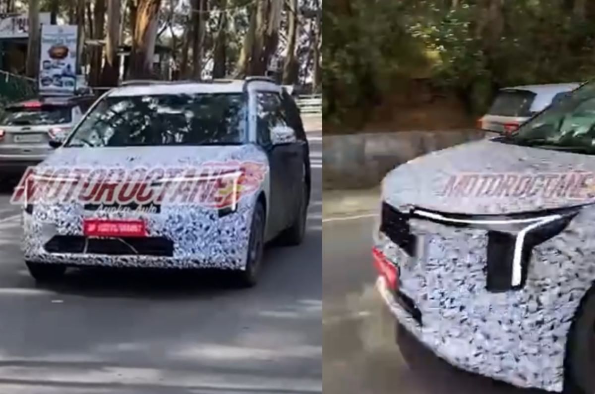 Kia Carnival facelift spied in India