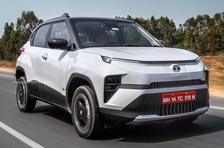 Tata Punch EV white colour