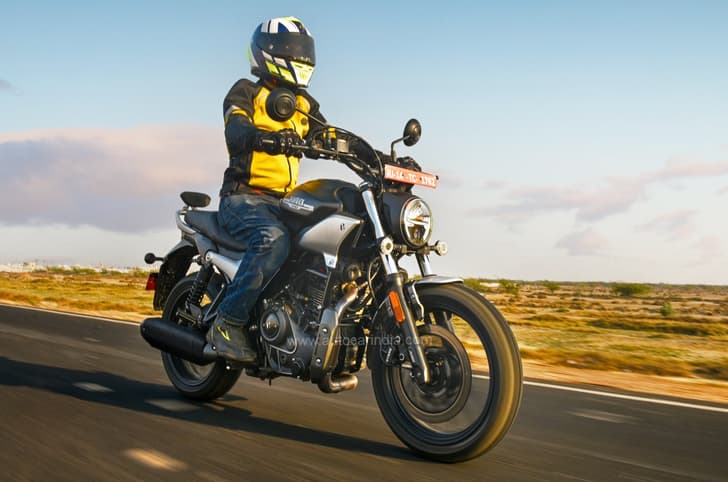 Hero Mavrick 440 riding shot 