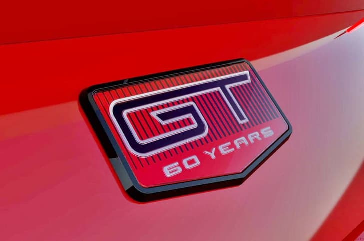 Ford Mustang 60th Anniversary Edition badge 