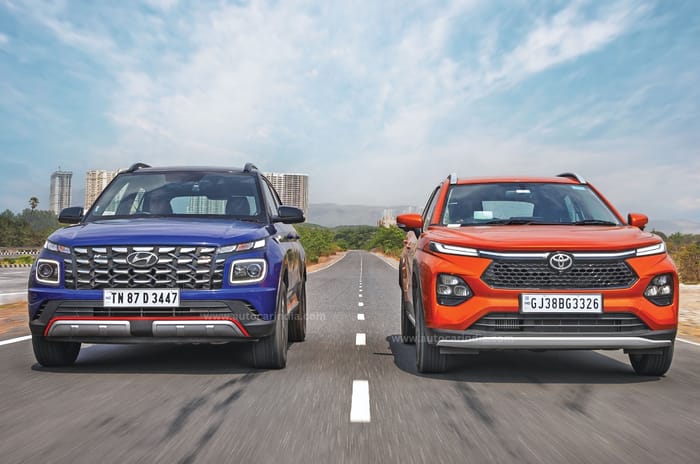 Toyota Taisor Turbo vs Hyundai Venue N Line comparison Toyota Taisor Turbo vs Hyundai Venue N Line comparison