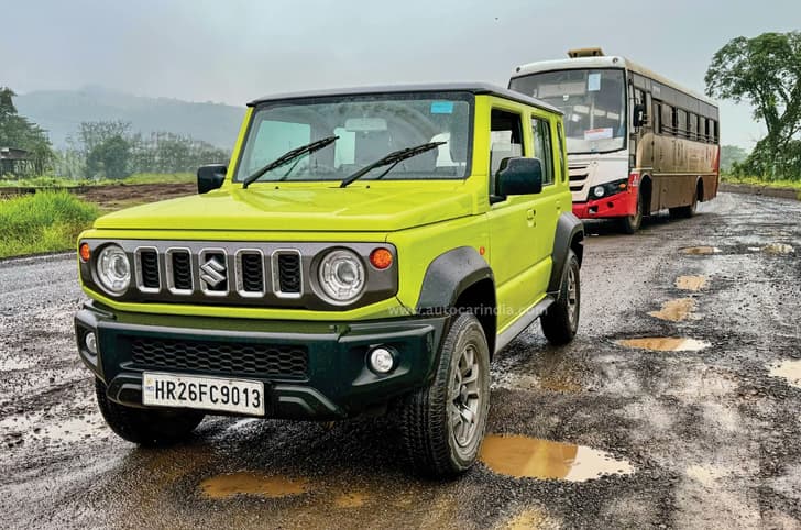 Maruti Jimny front broken roads Maruti Jimny front broken roads