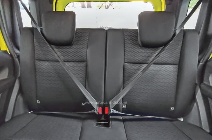 Maruti Jimny rear seats Maruti Jimny rear seats