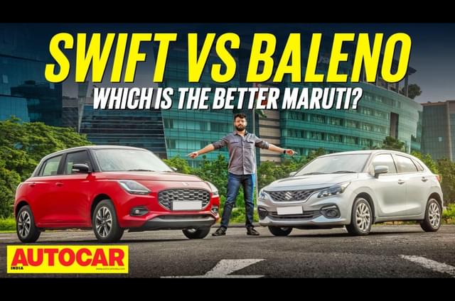 Maruti Swift vs Baleno comparison video