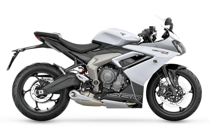 Triumph Daytona 660 Snowdonia White Triumph Daytona 660 Snowdonia White