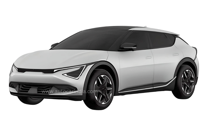Kia EV6 facelift design patented in India
