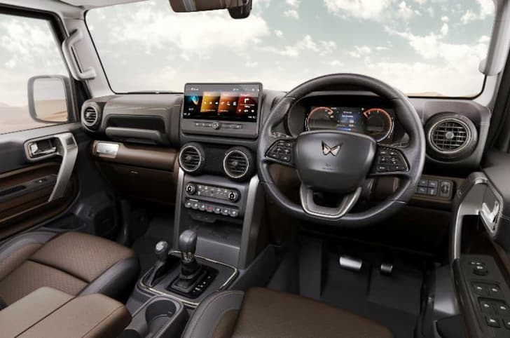 Mahindra Thar Roxx interior
