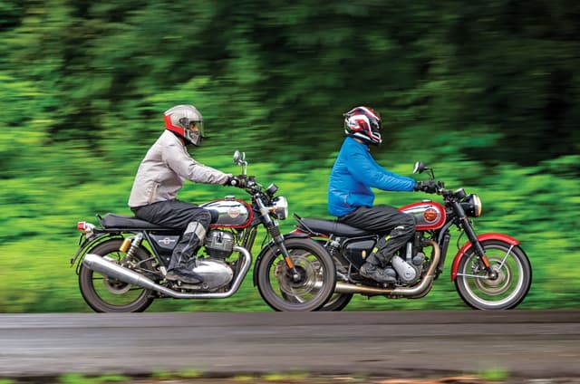 BSA Gold Star 650 vs Royal Enfield Interceptor 650 compar...
