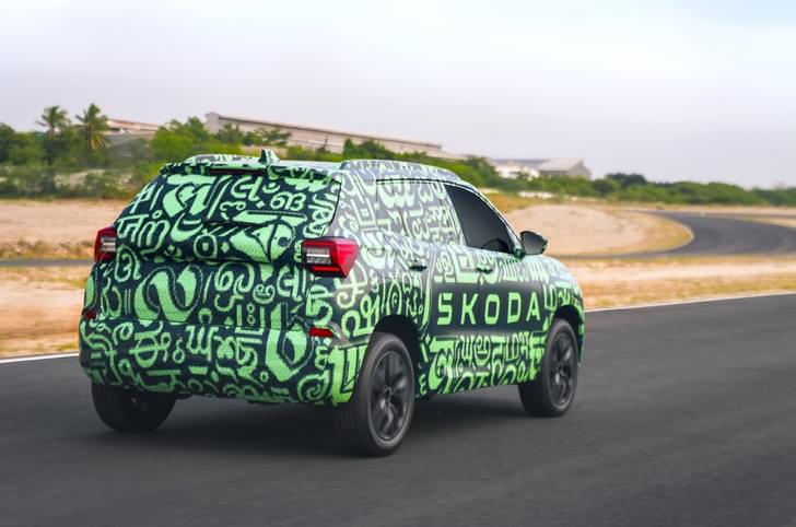 Skoda Kylaq rear action