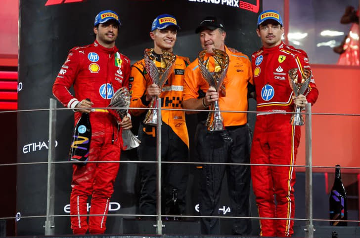 2024 F1 Abu Dhabi GP podium