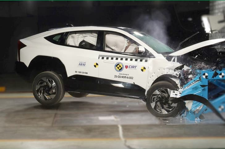 Mahindra XEV 9e BNCAP front impact Mahindra XEV 9e BNCAP front impact
