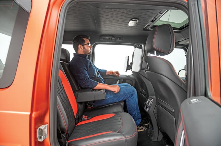 Mercedes AMG G 63 rear seats