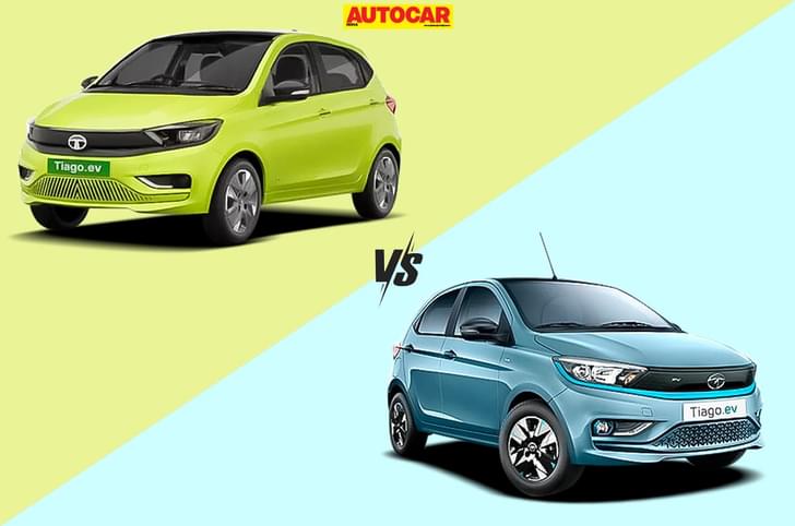 Tata Tiago EV old vs new