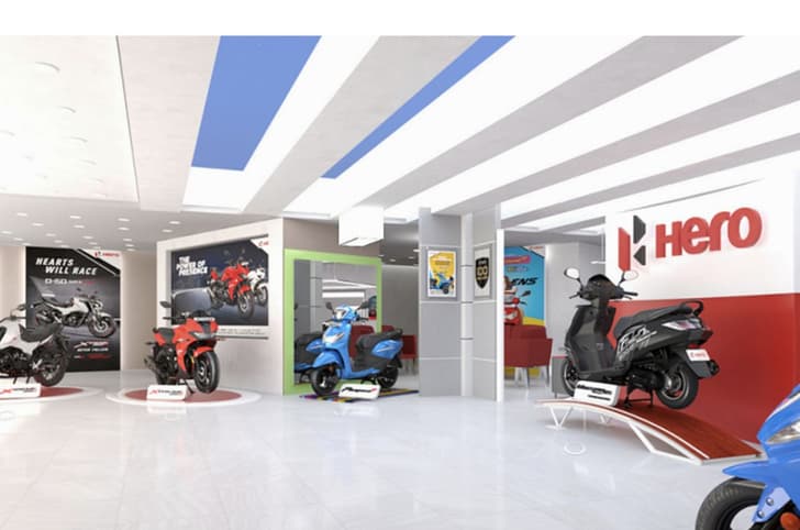 Hero MotoCorp showroom Hero MotoCorp showroom