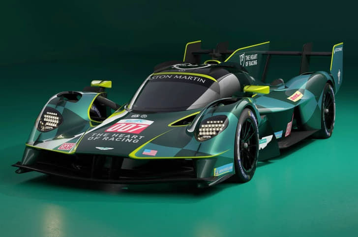 Aston Martin Valkyrie Le Mans race car front Aston Martin Valkyrie Le Mans race car front