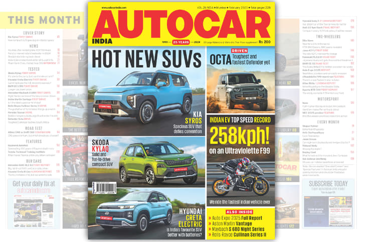 Autocar India February 2025 issue cover Autocar India February 2025 issue cover