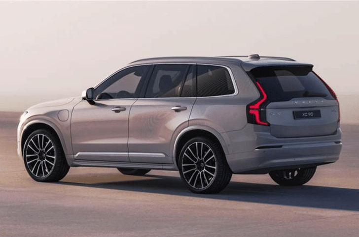Volvo XC90 facelift exterior Volvo XC90 facelift rear profile