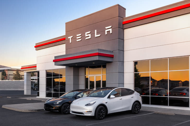 Tesla showroom in the United States