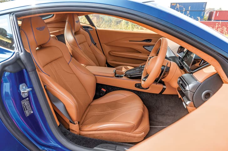 Aston Martin Vantage front seats