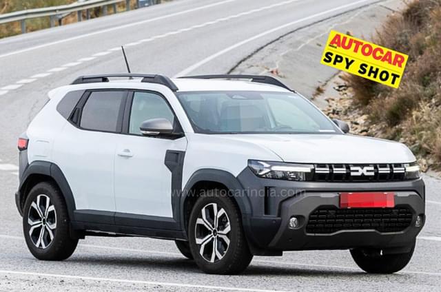 New Renault Duster spy shots show rear electric motor