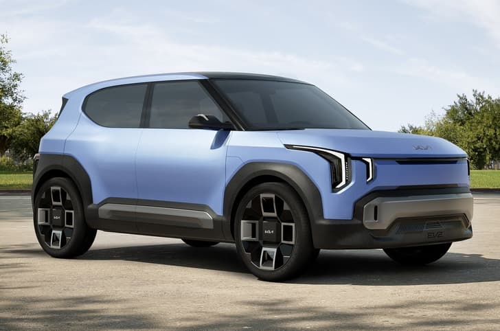 kia ev2 concept front three quarters