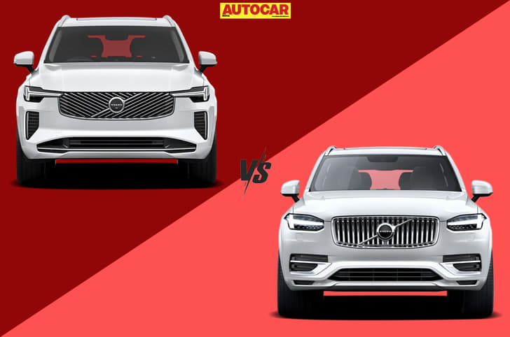 Volvo XC90 facelift vs old price features exterior comparison