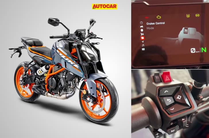 KTM 390 Duke updated with cruise control for 2025