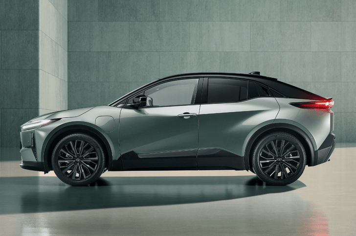 Toyota C-HR+ EV side profile