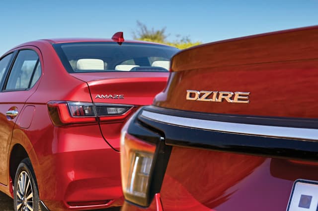 Honda Amaze vs Maruti Dzire comparison