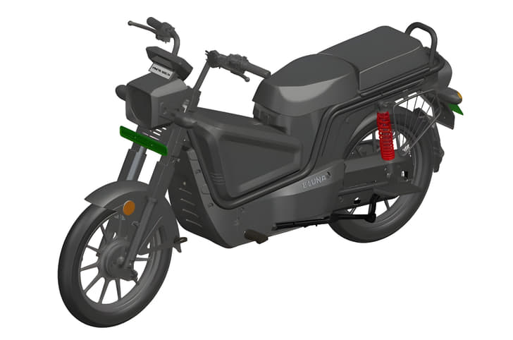 Updated Kinetic E-Luna design patented 