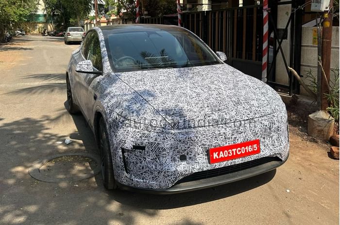 Tesla Model Y spied in India 