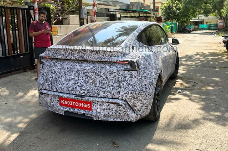 Tesla Model Y spied in India 