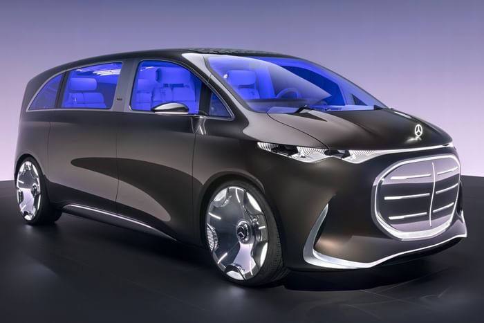 mercedes benz vision v concept front three quarter