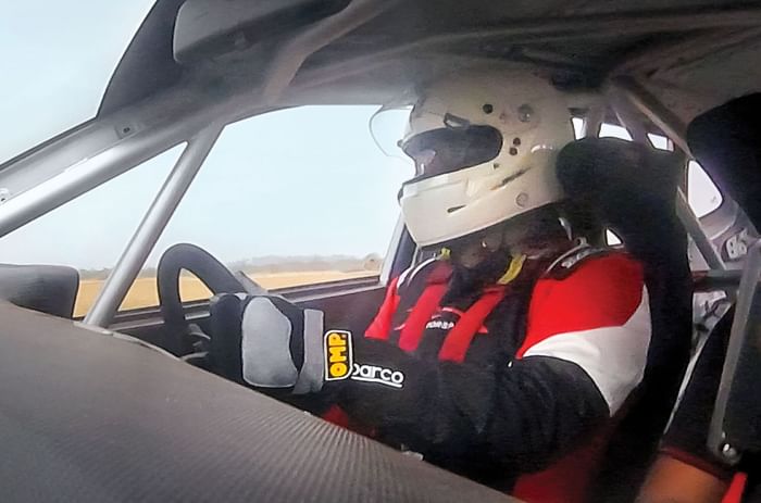 Driving the Hyundai i20 N Line rally race car