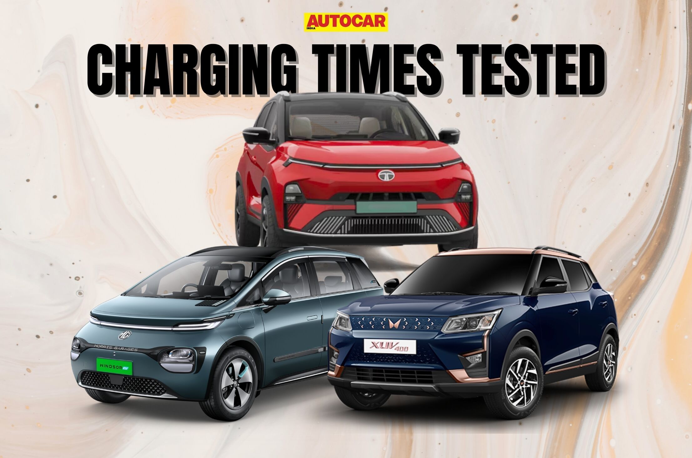 MG Windsor vs Tata Nexon EV charging times