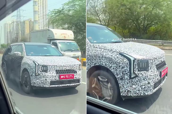 New Kia Seltos India spy shots show redesigned front