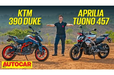 KTM 390 Duke vs Aprilia Tuono 457 comparison video