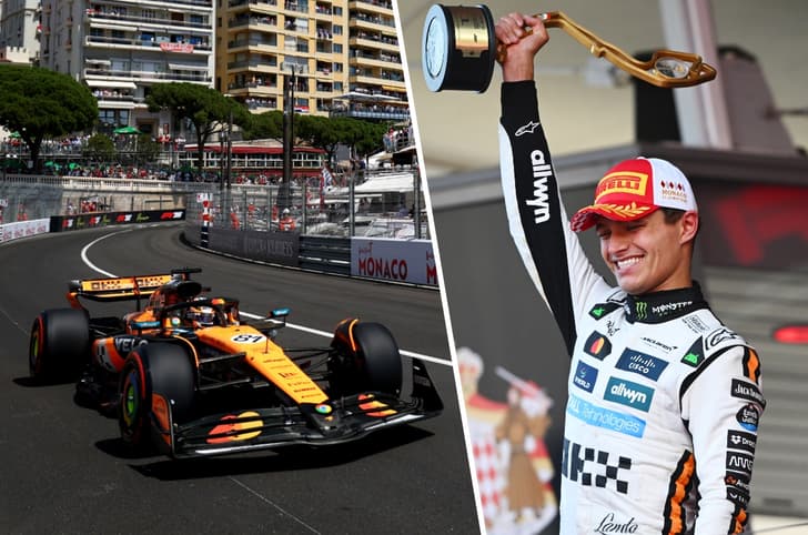 2025 F1 Moanco GP winner Lando Norris