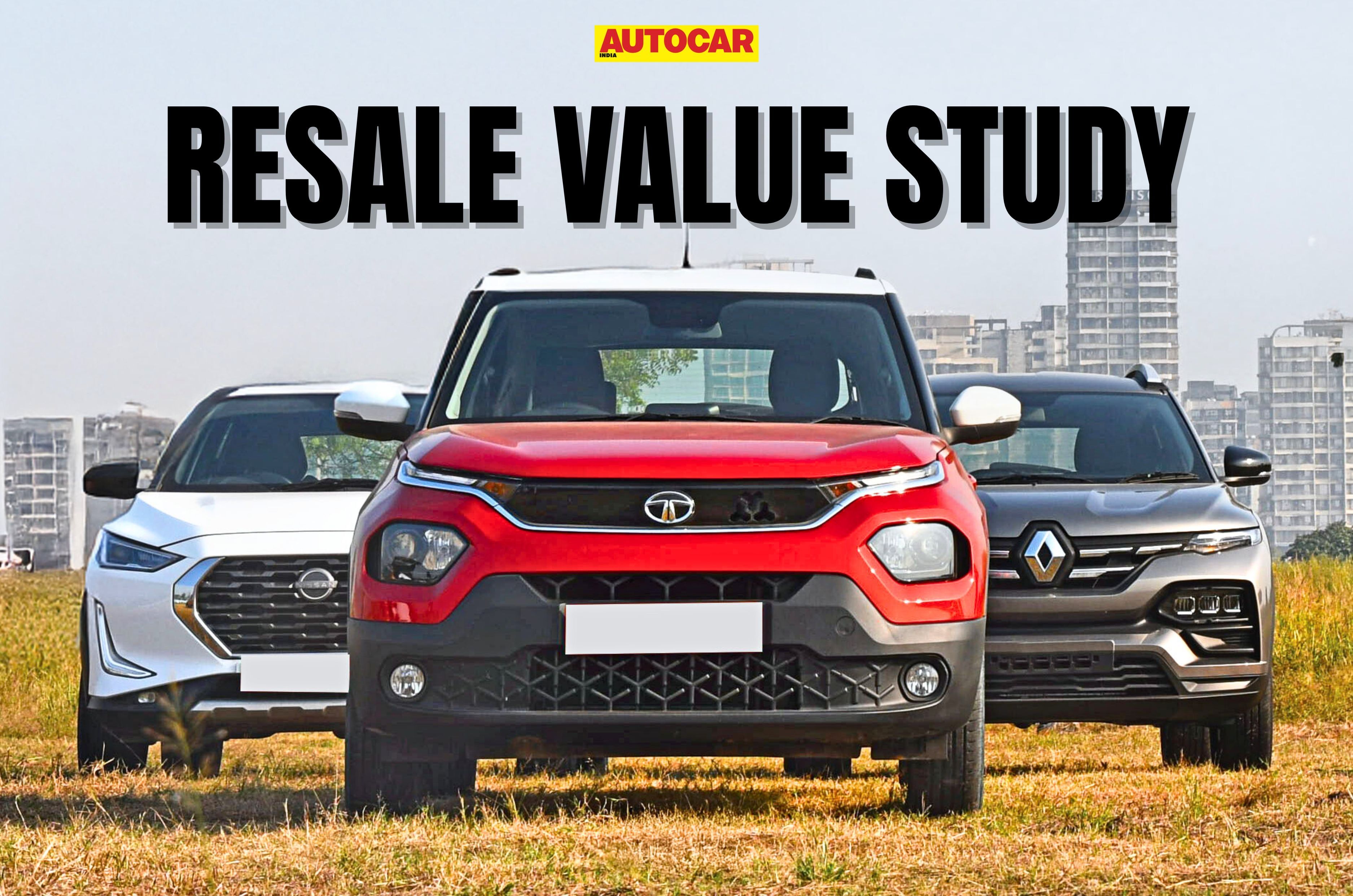 Tata Punch, Renault Kiger, Nissan Magnite used car price study
