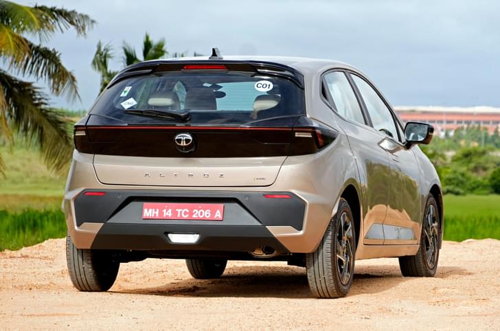 2025 Tata Altroz rear quarter 