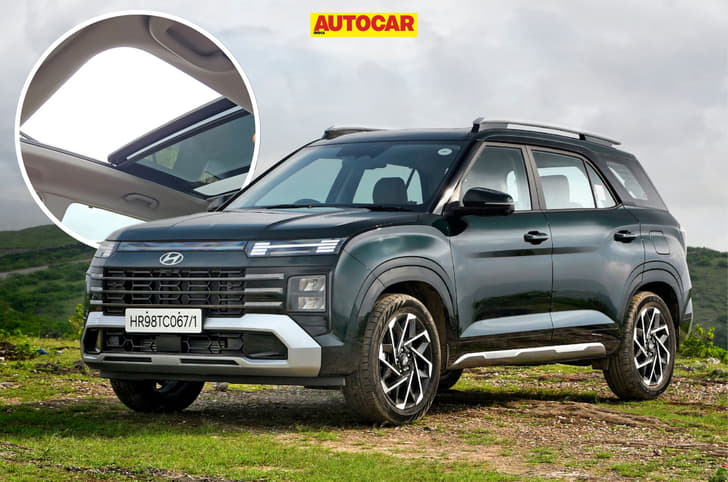 Hyundai Alcazar diesel panoramic sunroof 