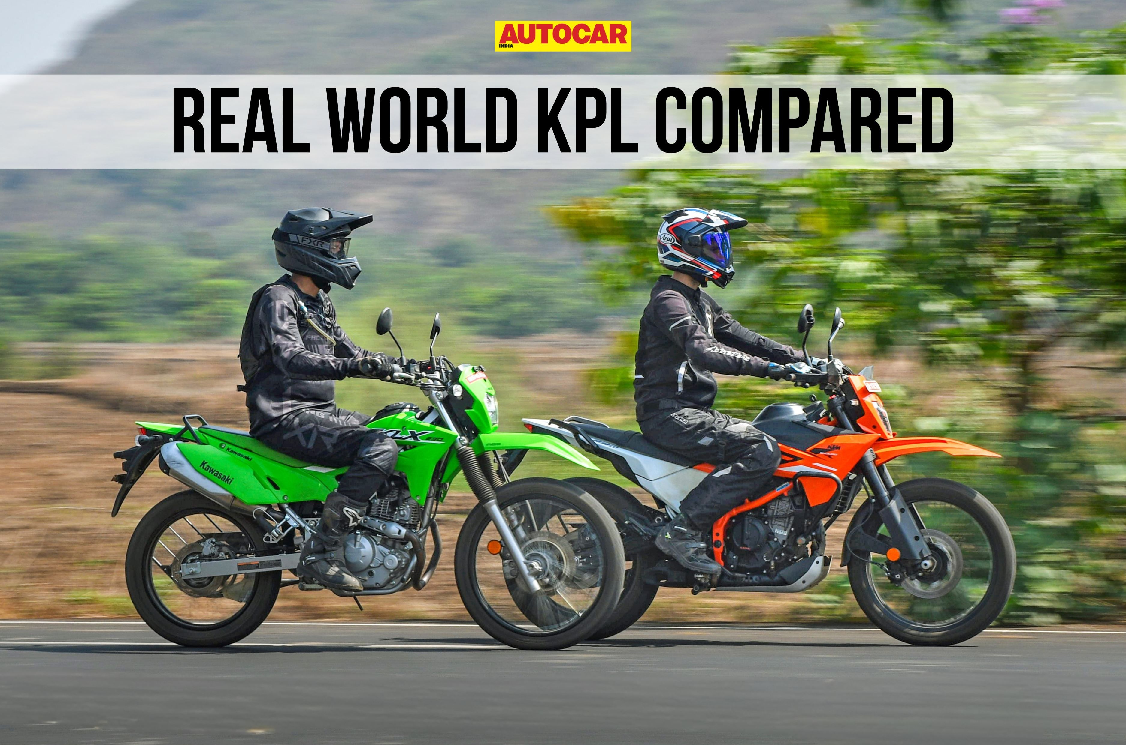 KTM 390 Enduro R vs Kawasaki KLX230 real world fuel efficiency and range compared