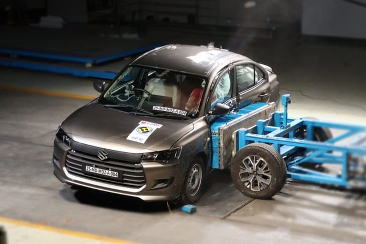 Maruti Dzire scores 5 star Bharat NCAP safety rating