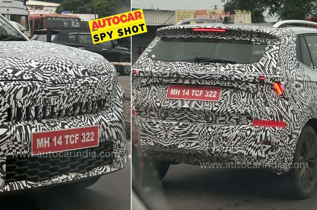 Skoda Kushaq facelift spied with new design details