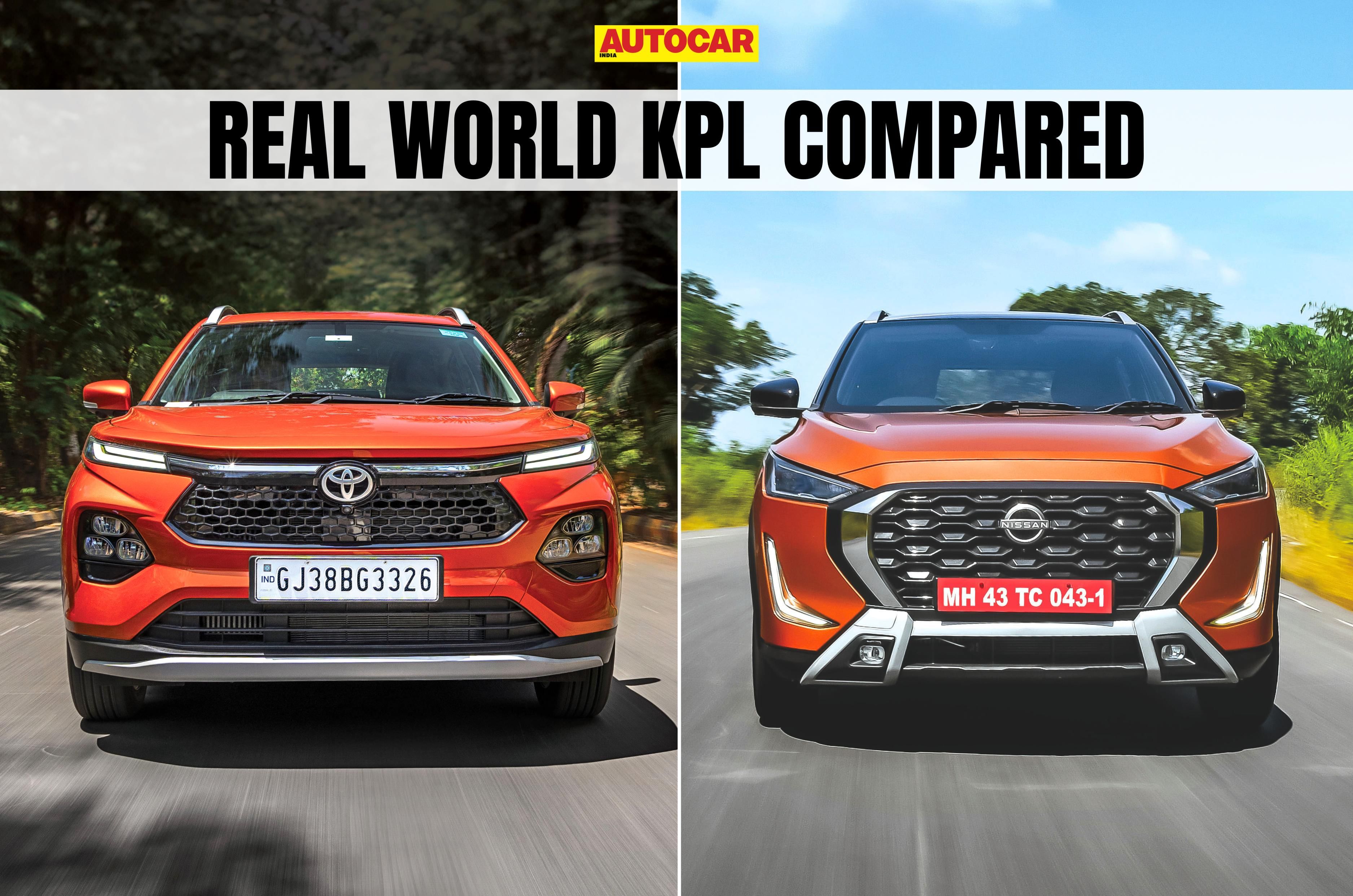 Nissan Magnite vs Toyota Taisor real world mileage test