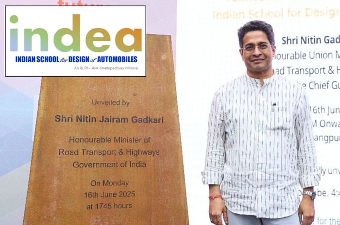INDEA foundation stone with Avik Chattopadhyay