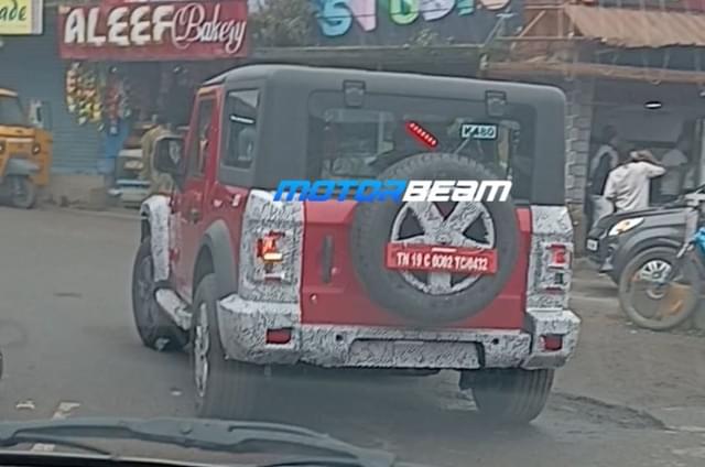 Mahindra Thar facelift spied with Roxx&#8217;s design and...