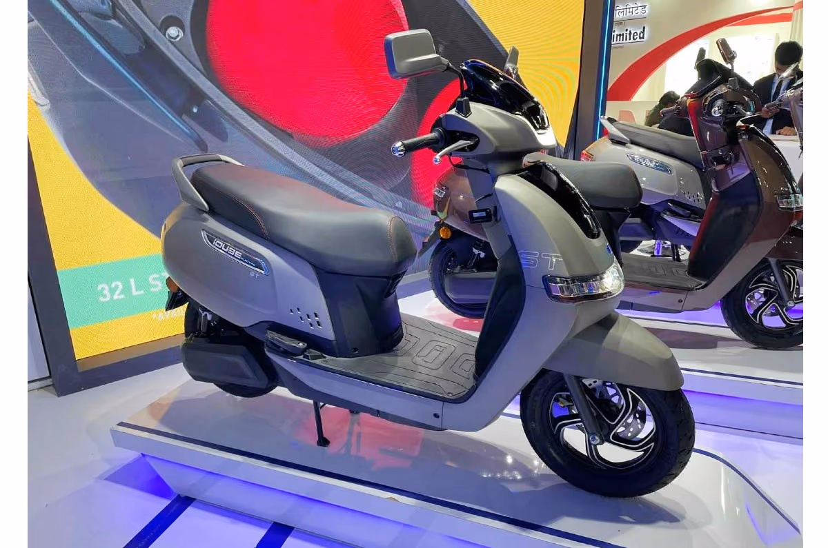 TVS iQube showroom image