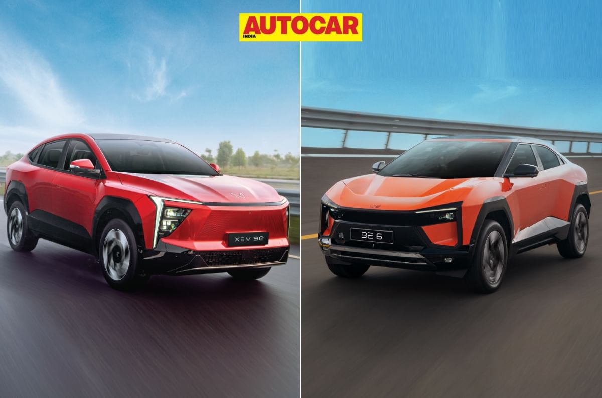 Mahindra XEV 9e (left), BE 6 (right).
