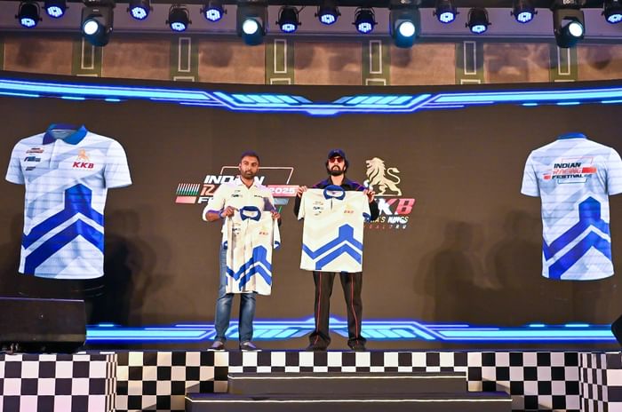Racing Promotions Pvt. Ltd. Chairman and MD Akhilesh Reddy (left) and Kichcha Sudeepa (right)